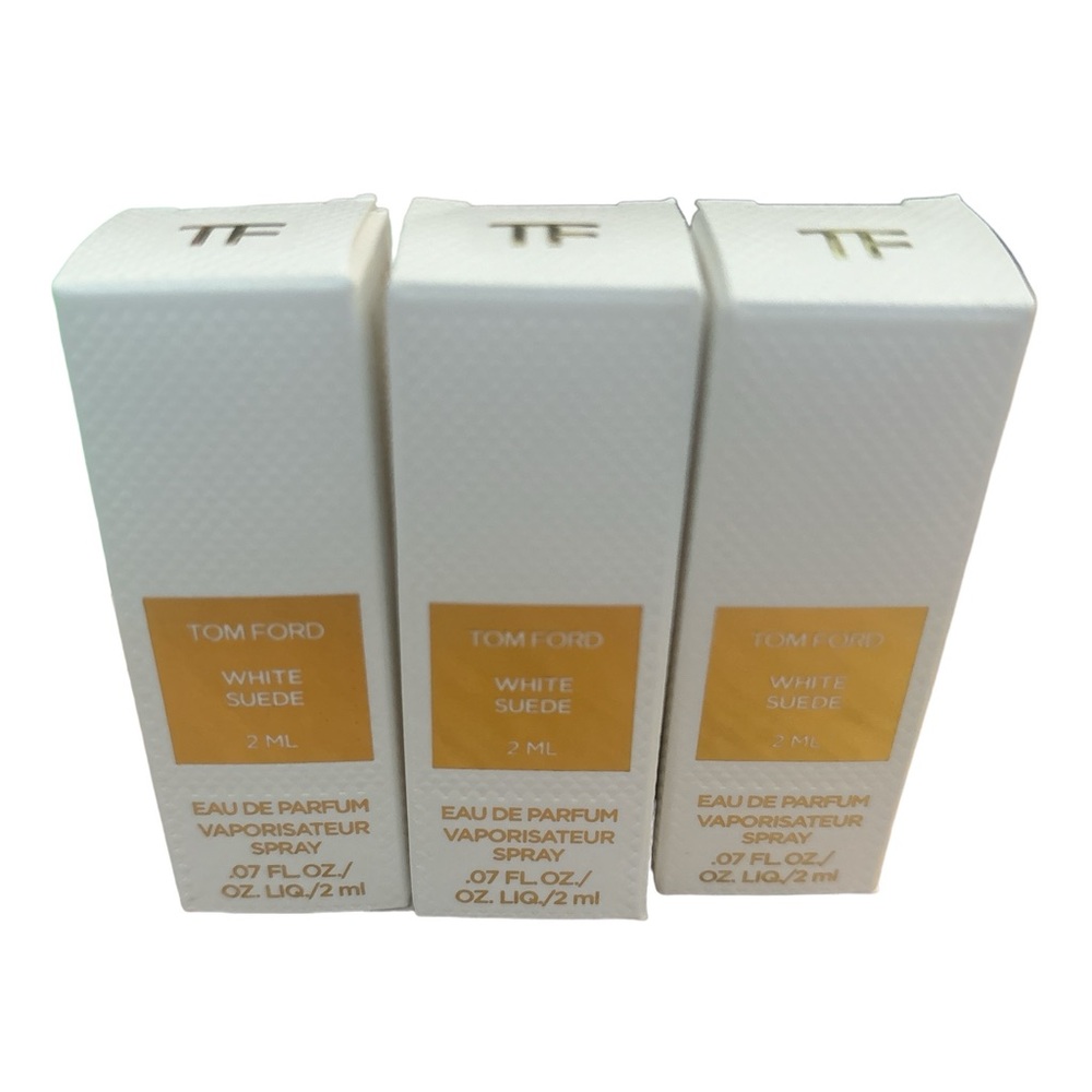 NIB TOM FORD WHITE SUEDE EDP - 3 MINI BOTTLES - Picture 1 of 3